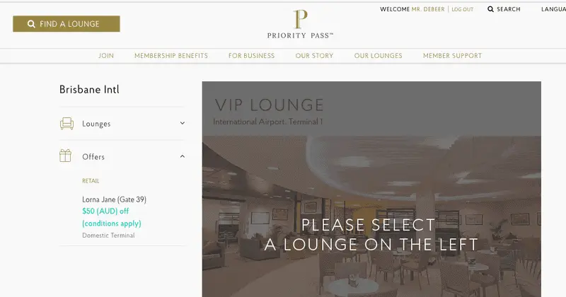 priority pass lounges