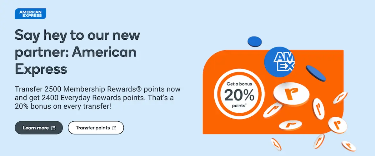 Amex Everyday Rewards transfer partner