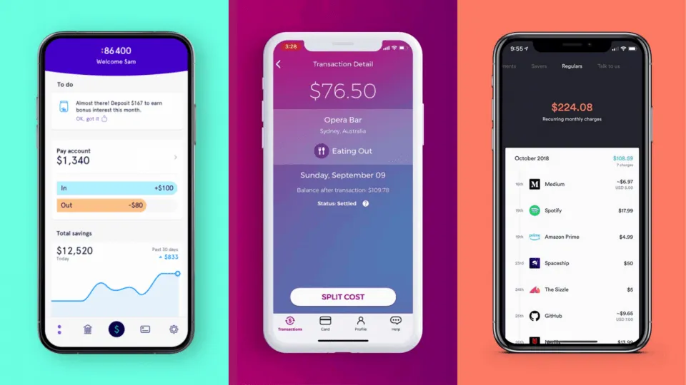 Australia's Top 3 Neobanks Compared