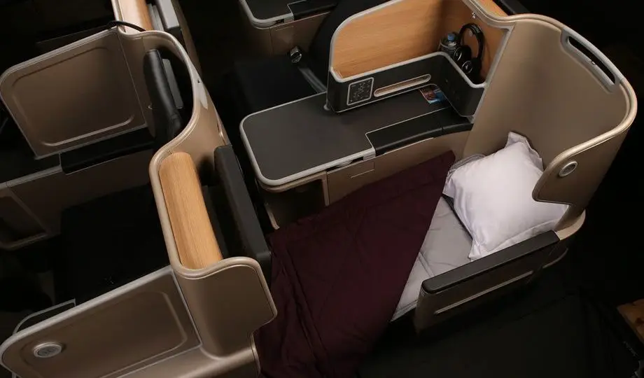 Qantas Business Class Singapore to Australia