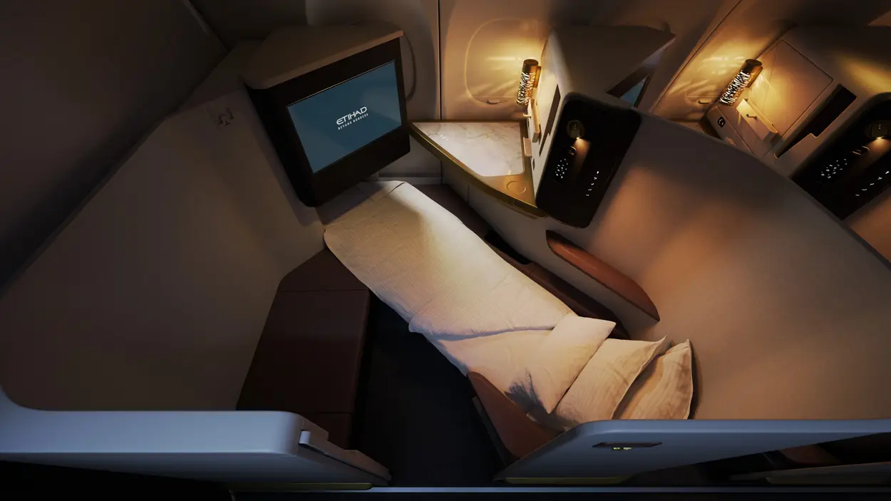 Etihad A321LR first class - bed mode