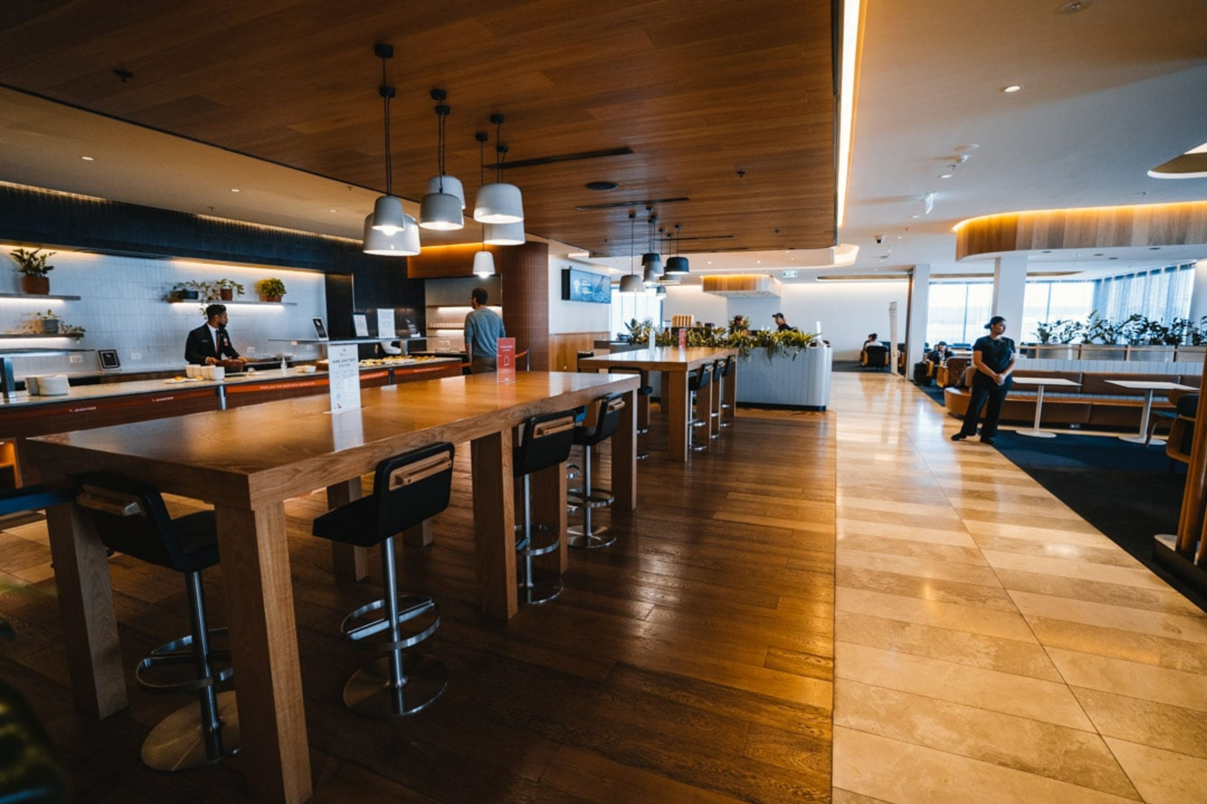 The New Qantas Business Lounge Experience Bar