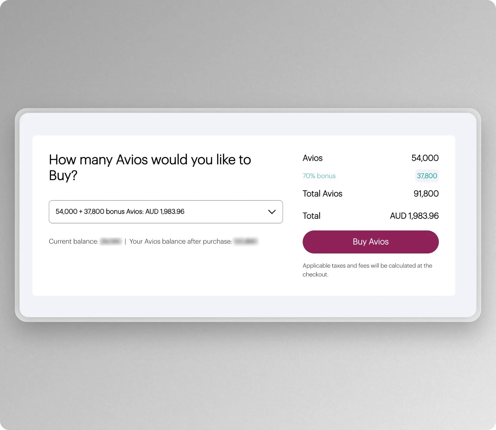 Buy Qatar Airways Avios Points