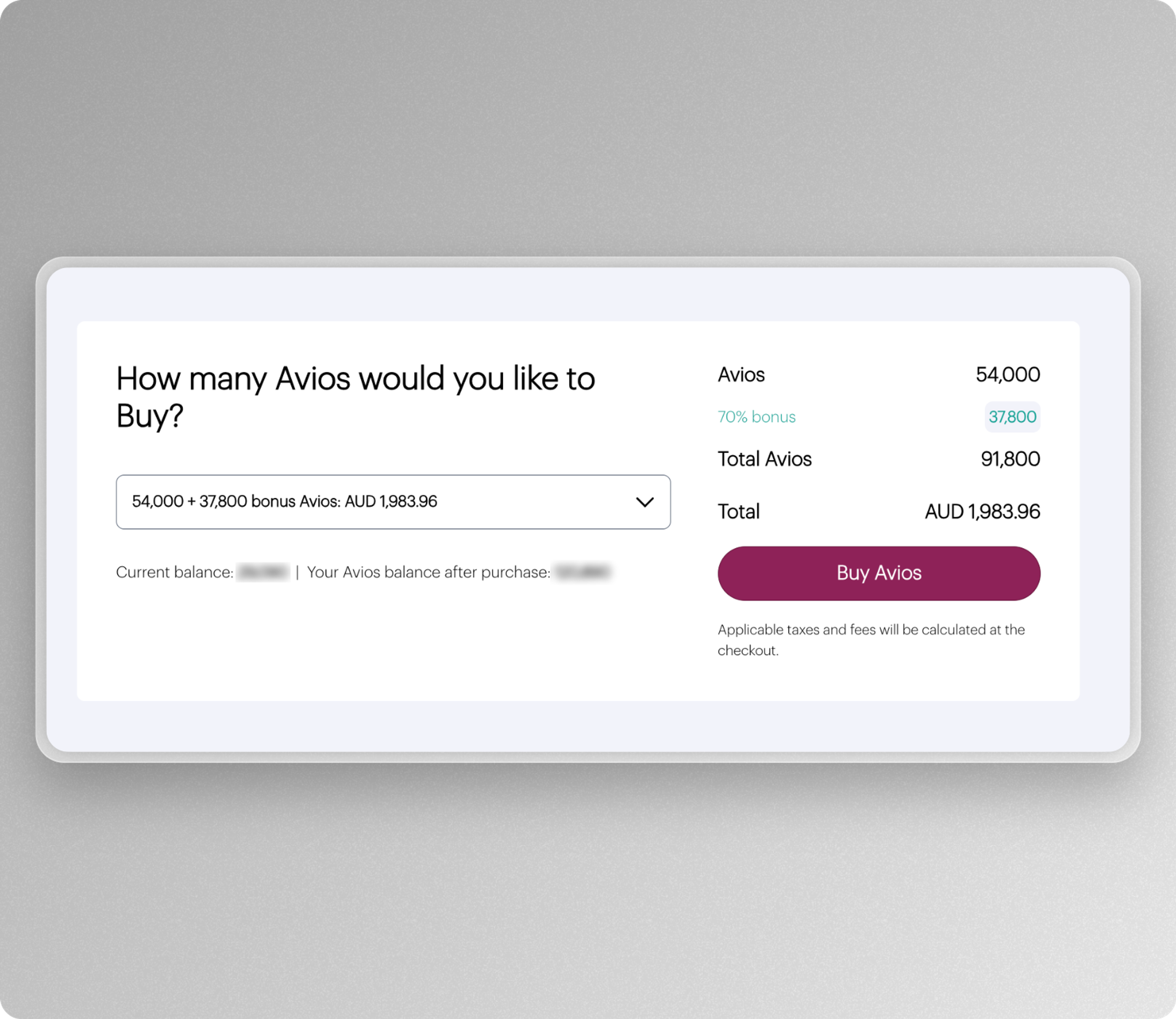 Buy Qatar Airways Avios Points