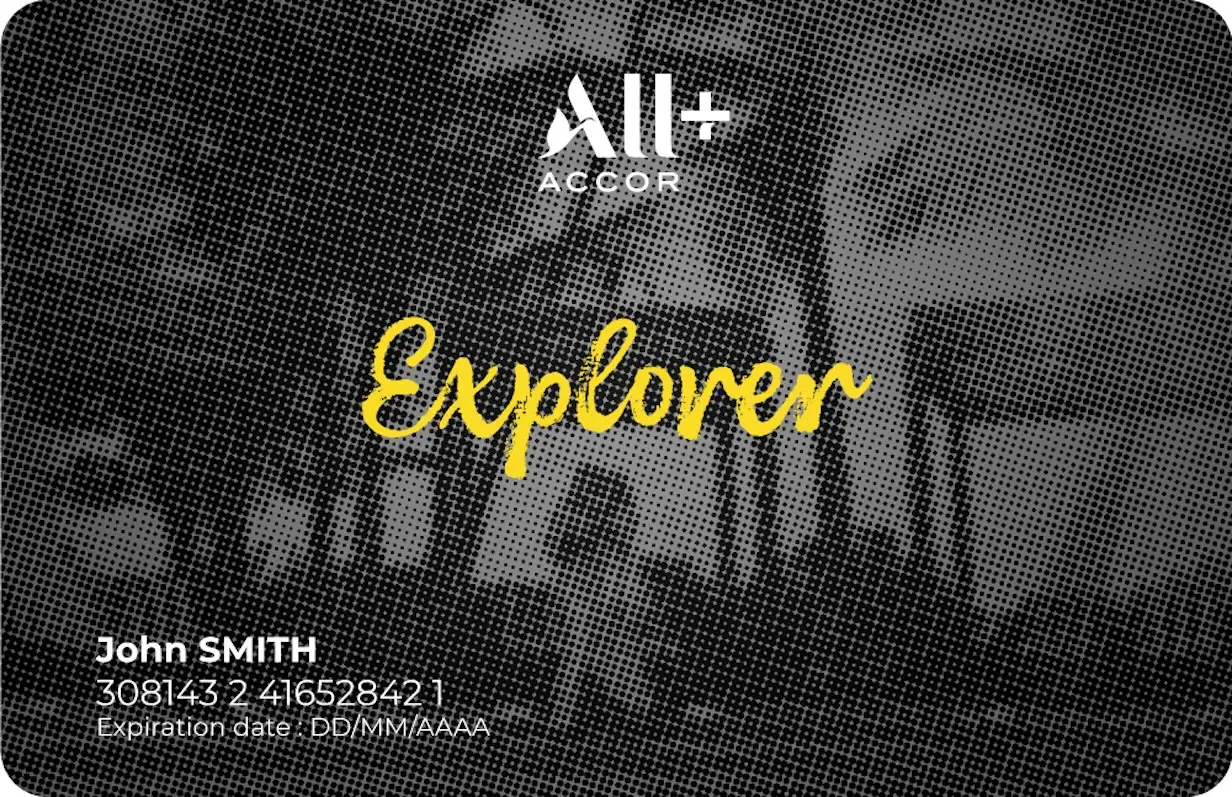ALL Accor+ Explorer membership card