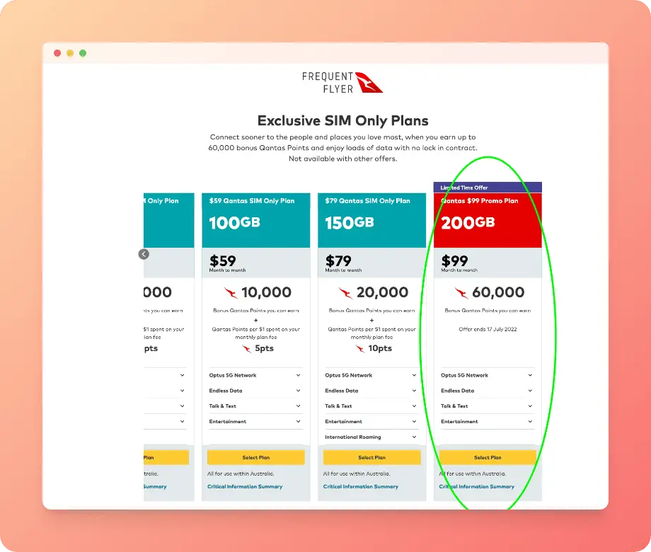 Optus Qantas Deal