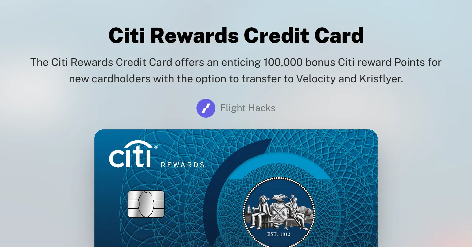 Citi Rewards Credit Card Overview
