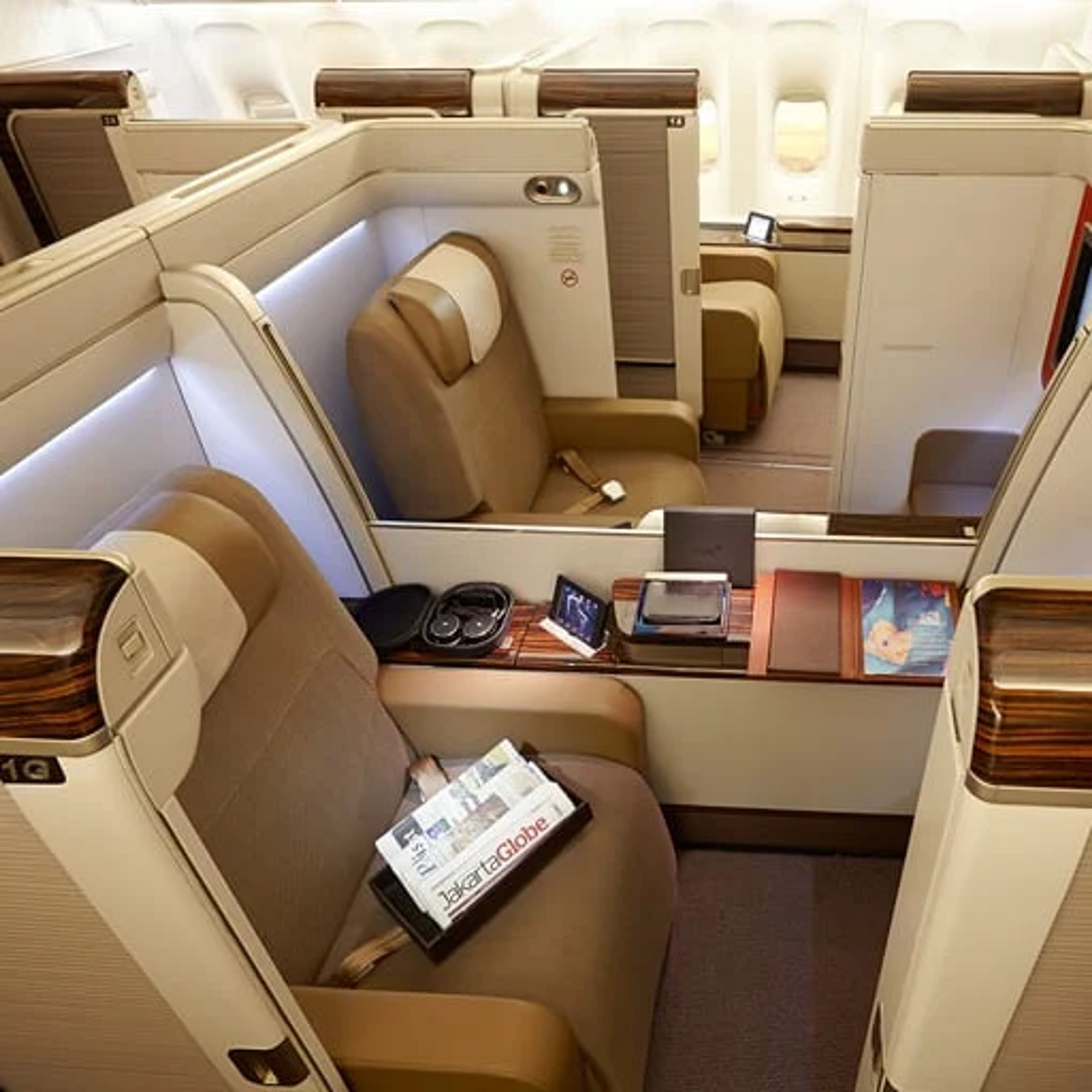 Garuda first class cabin