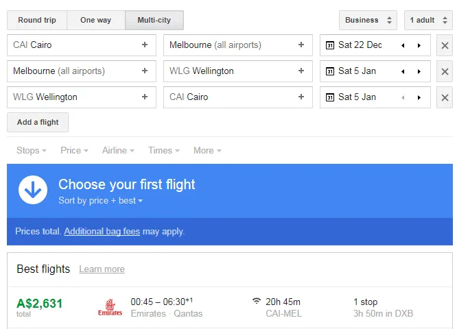 Flight example