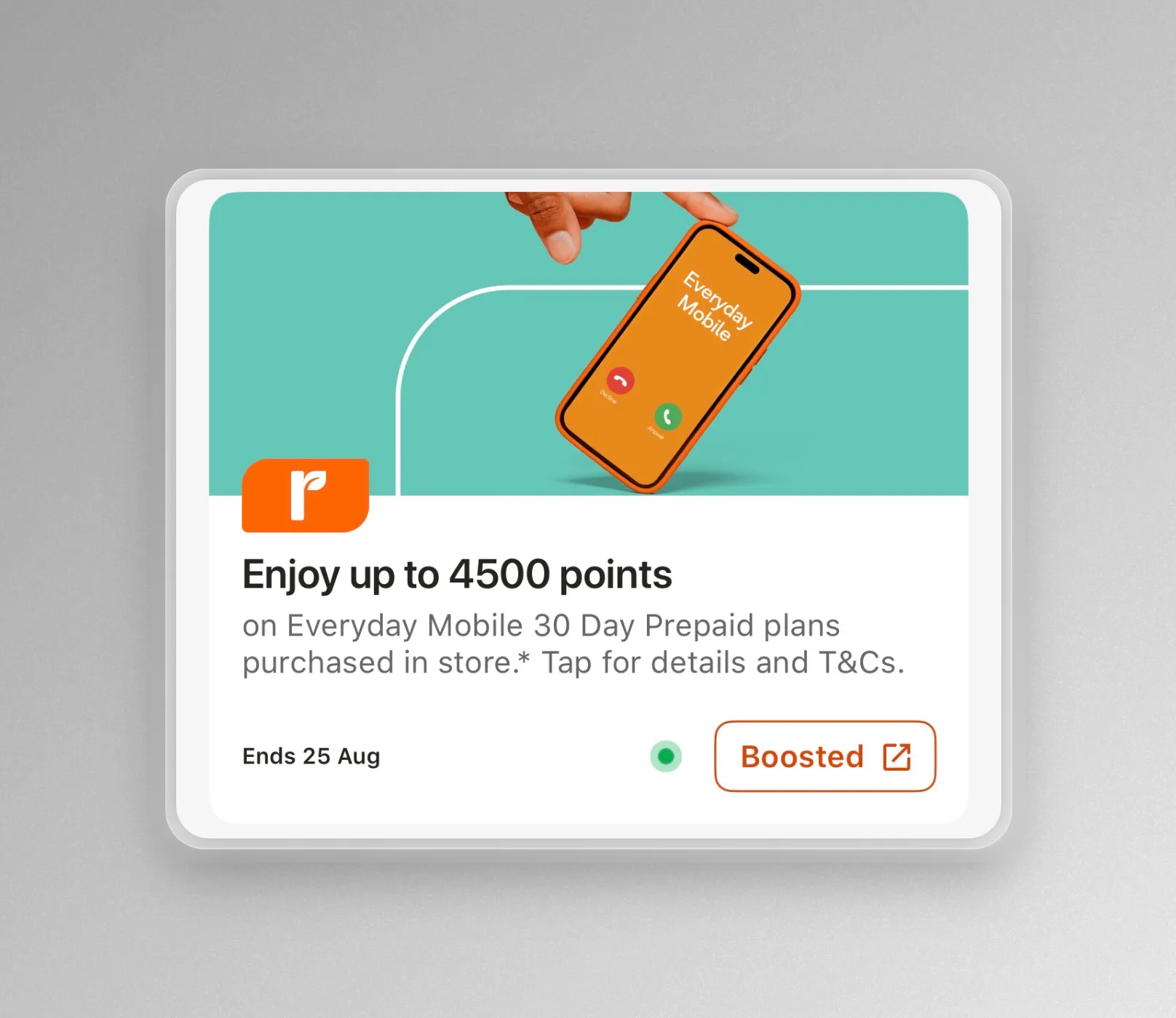 4,500 Everyday Rewards Points On $35 SIM Cards