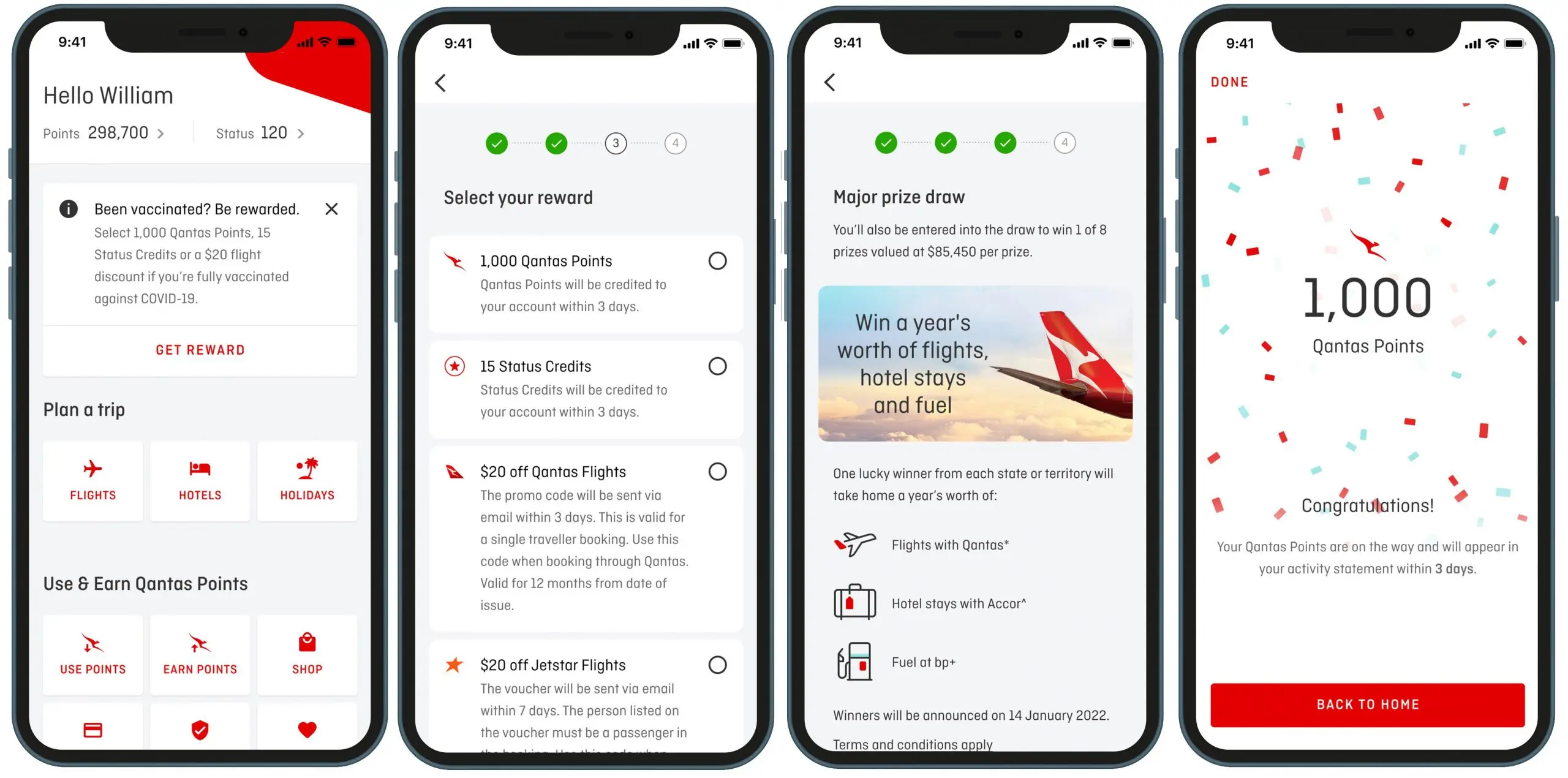 Qantas Vaccination Promo