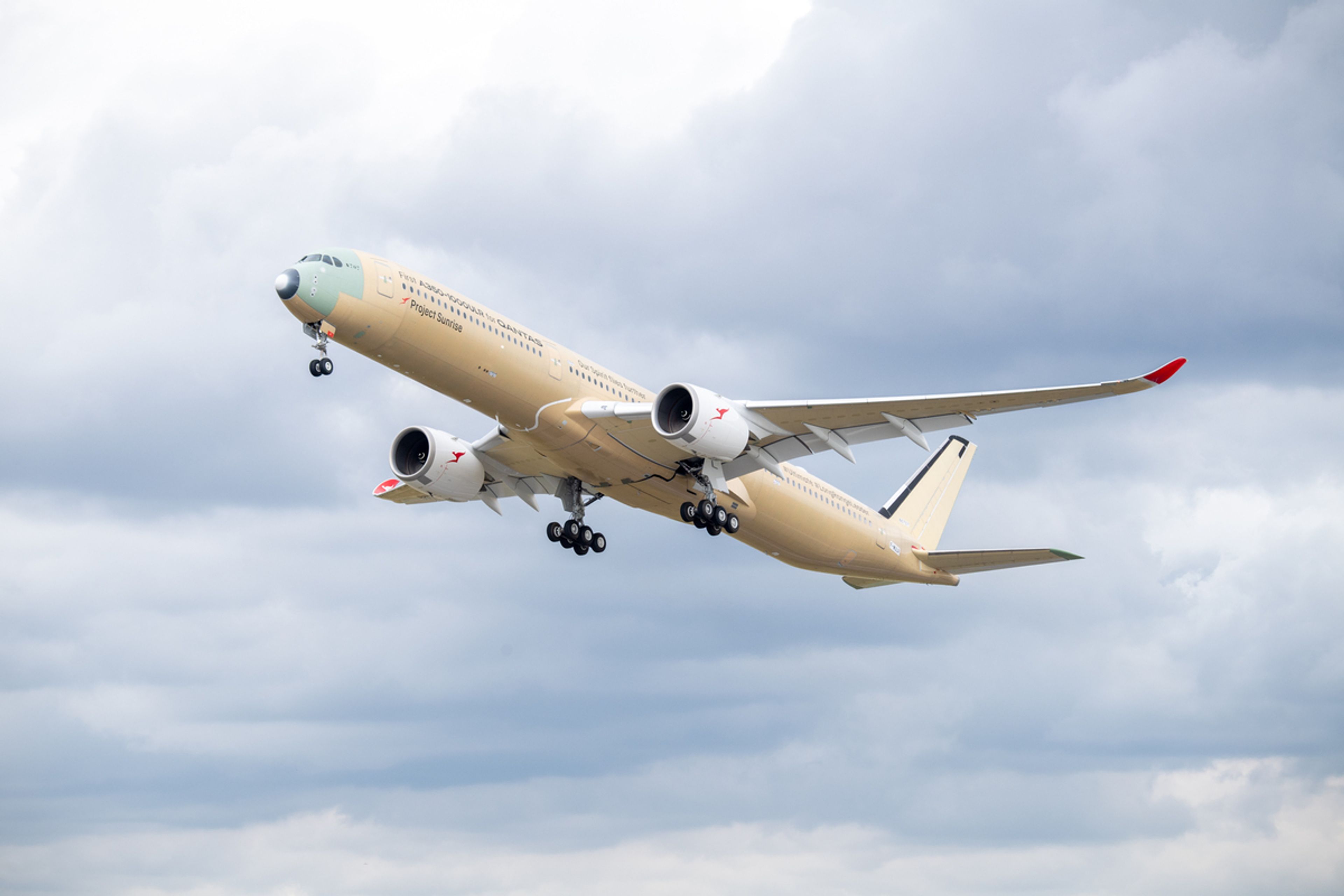 Qantas' first Airbus A350-1000ULR successfully completed its maiden test flight in June 2026