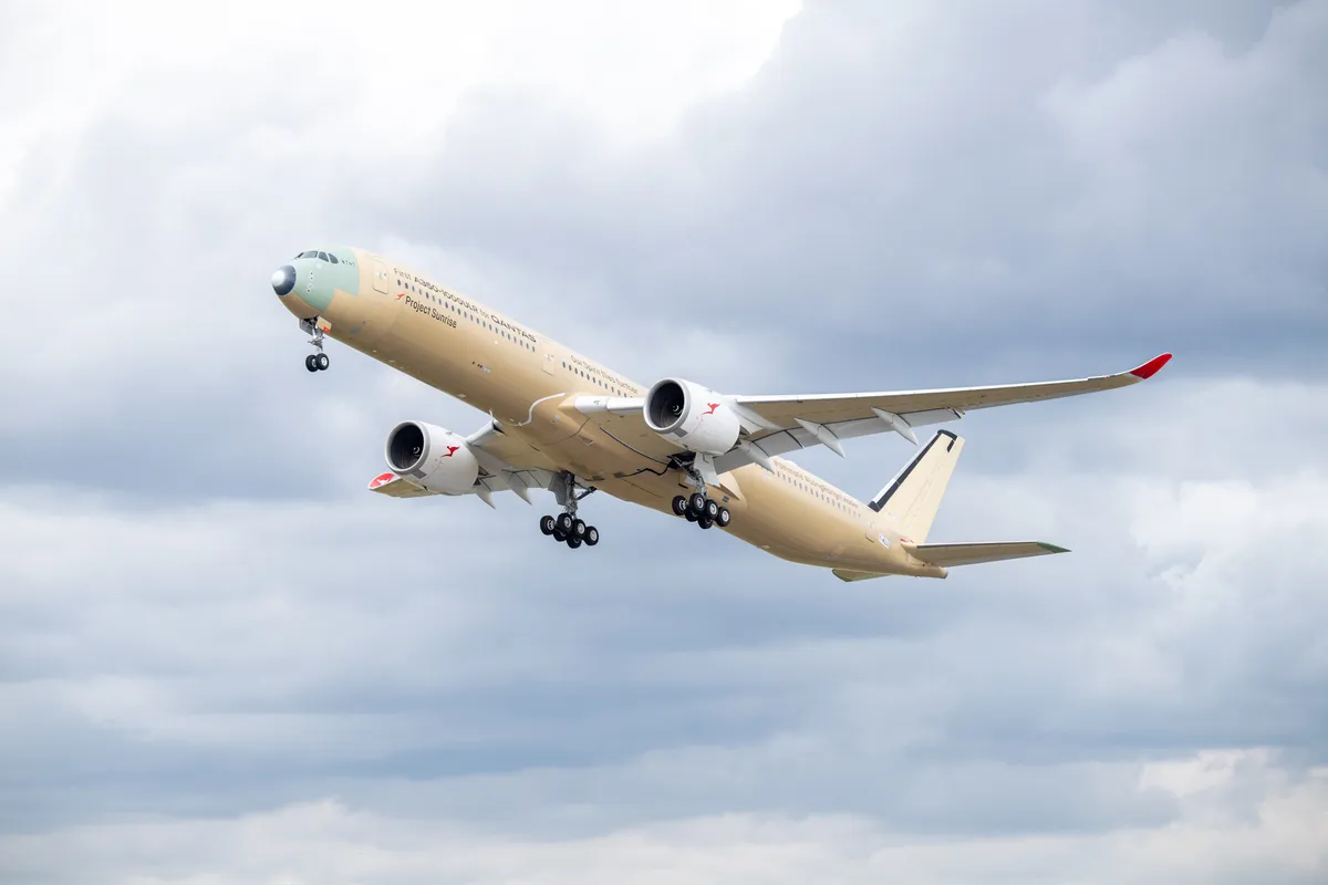 Qantas' first Airbus A350-1000ULR successfully completed its maiden test flight in June 2026