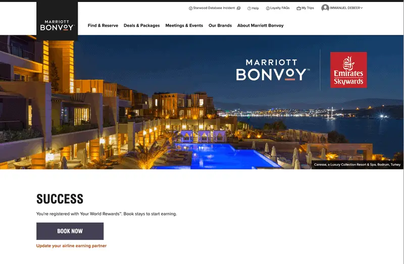 Marriott Bonvoy x Emirates - Your World Rewards Marriott