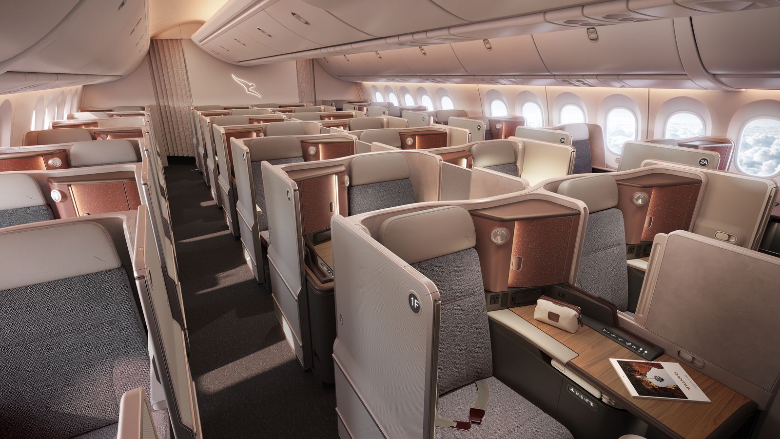 Qantas' new Boeing 787-9 business class