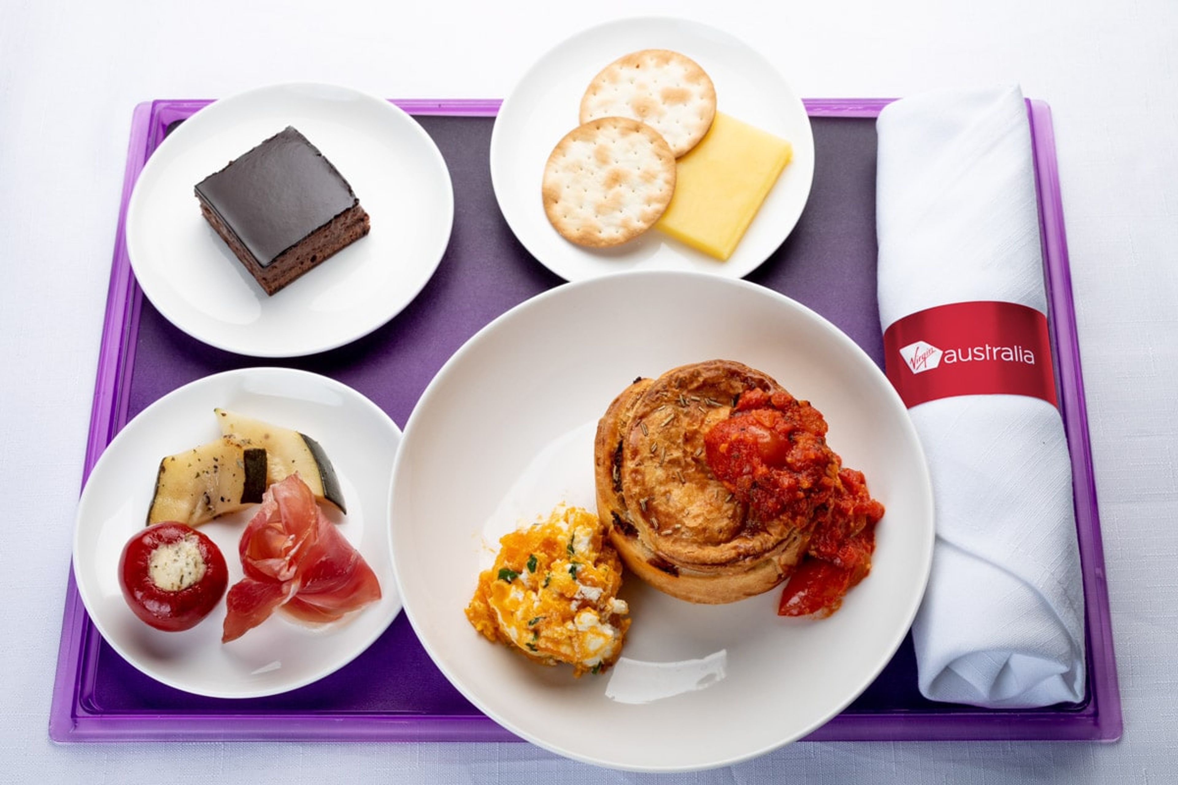 Dinner Virgin Australia New Business Class Menu 3