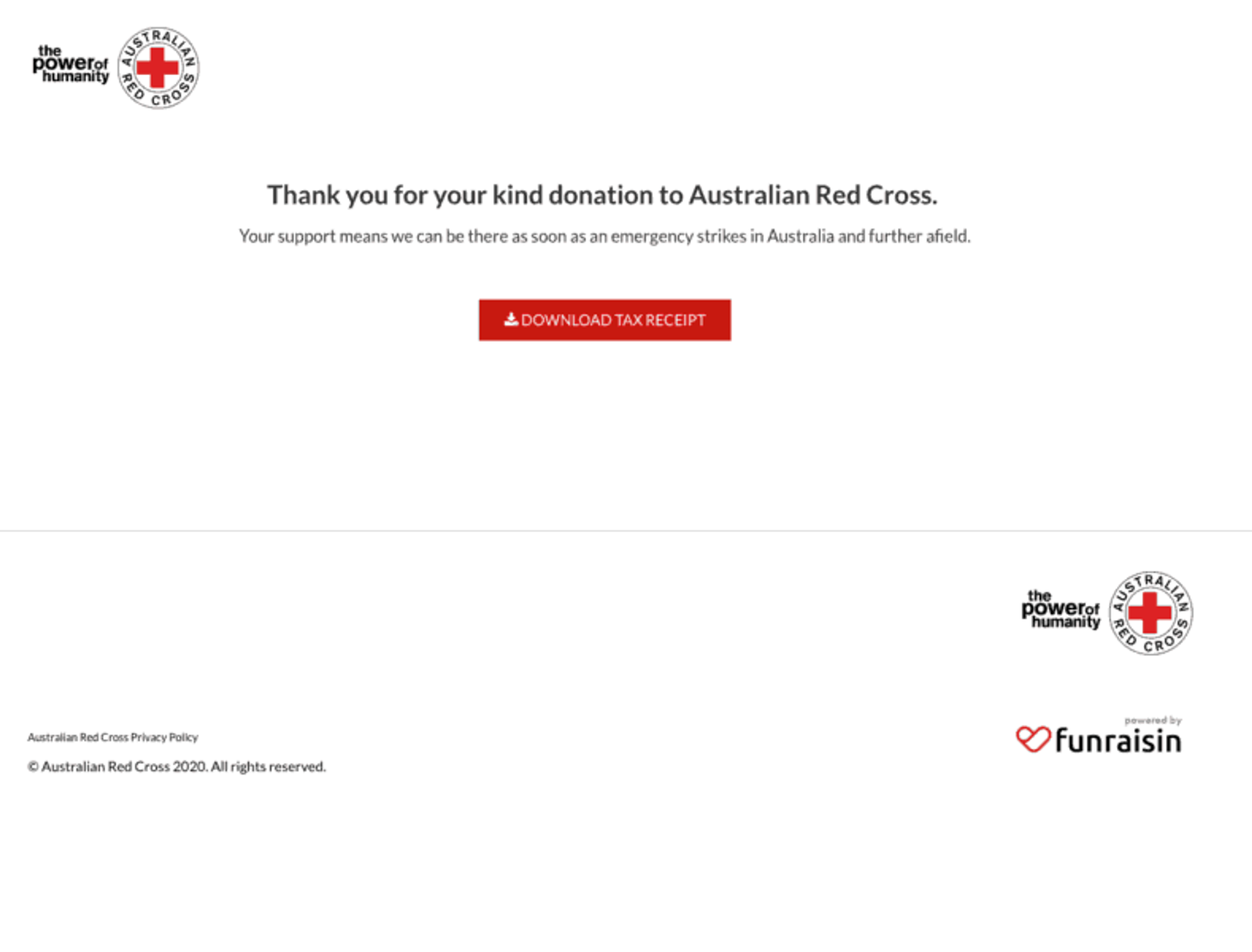 Australian Bushfire Relief Donations Red Cross