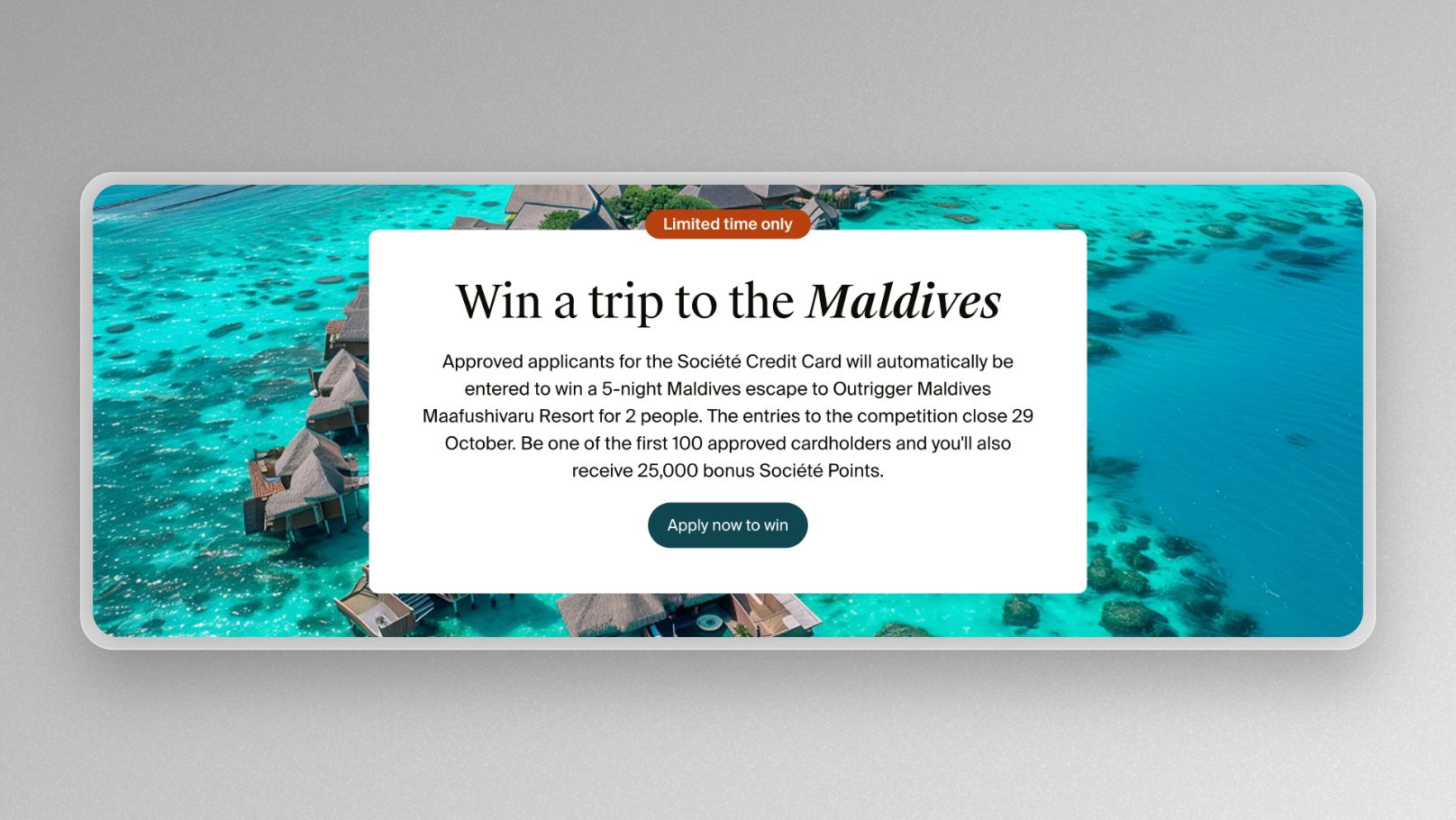 Luxury Escapes Launches Société Credit Card