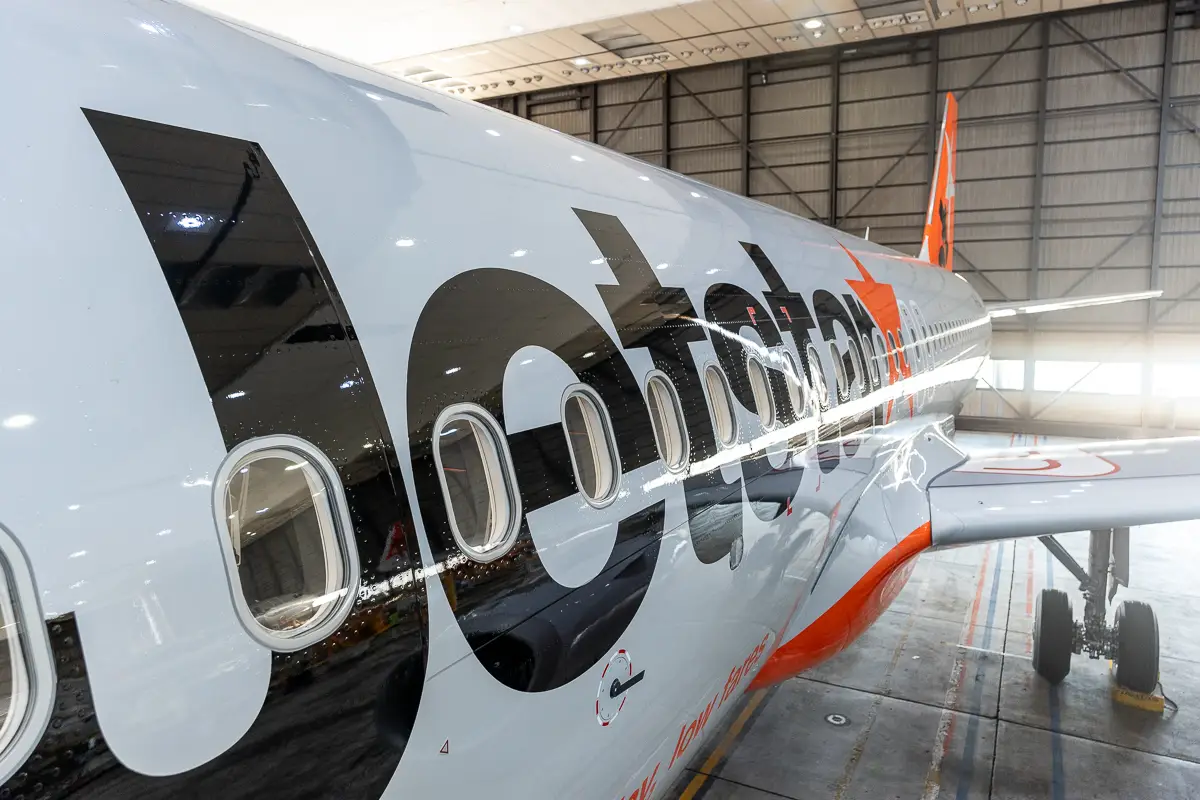 First Jetstar A320neo At Melbourne Hanger