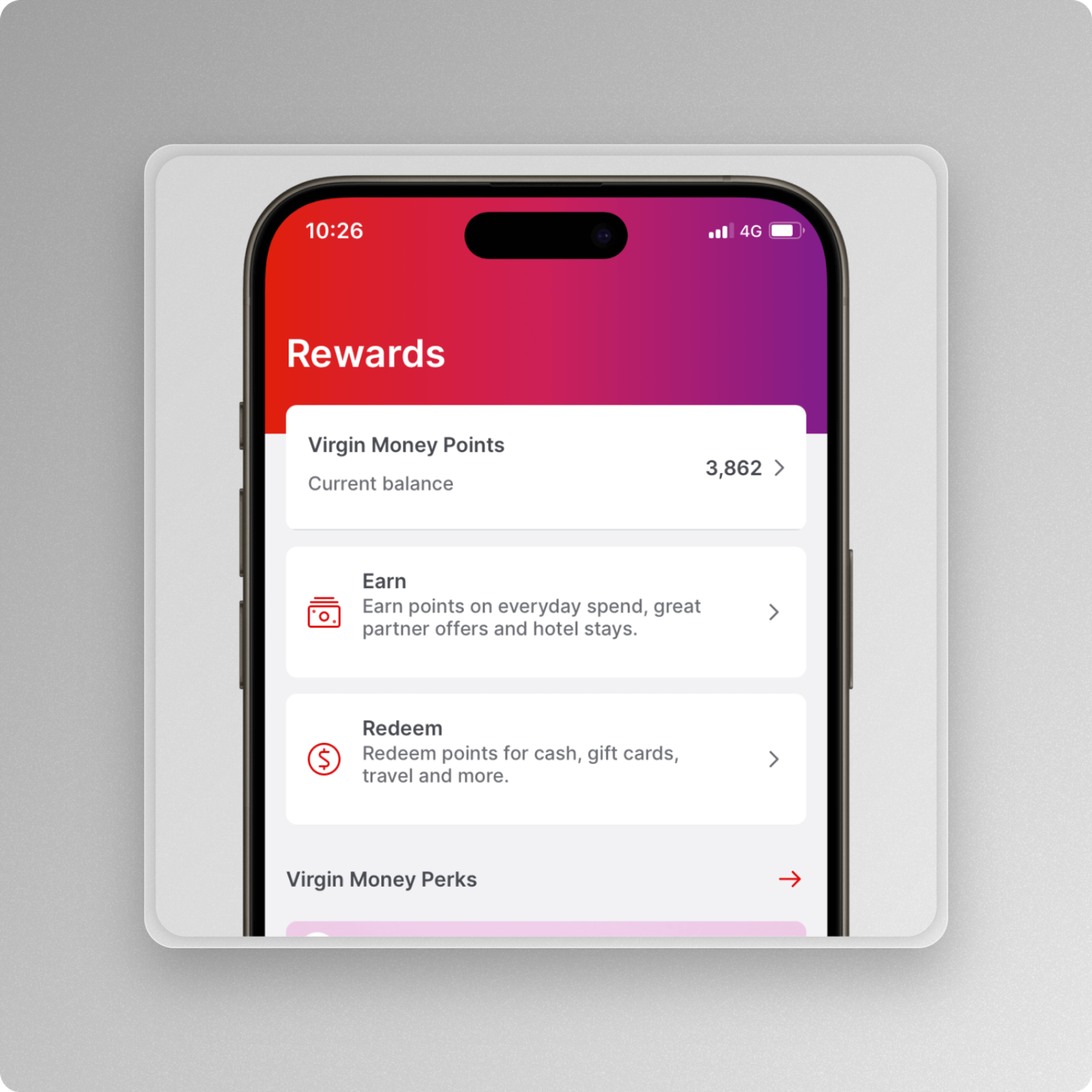 Virgin Money Rewards App