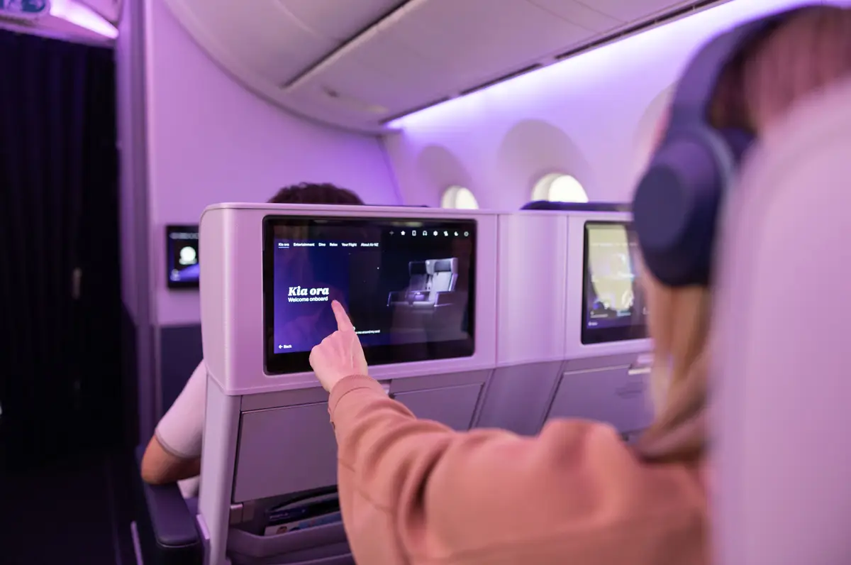Air New Zealand new premium economy IFE