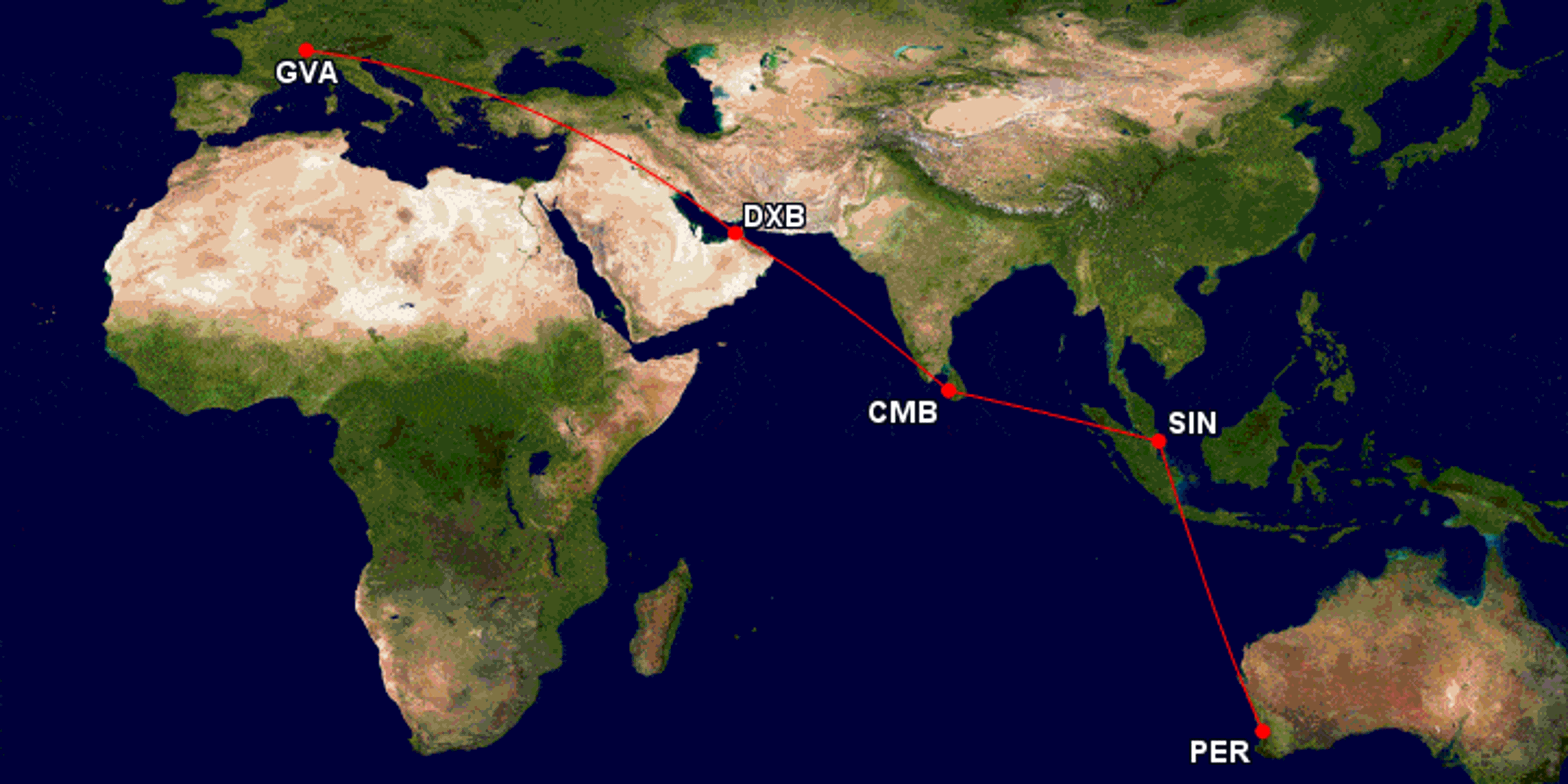 New Emirates going to Colombo, Sri Lanka