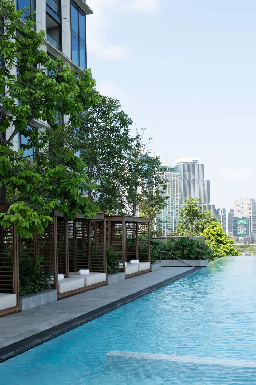 The Ritz Carlton Bangkok outdoor pool