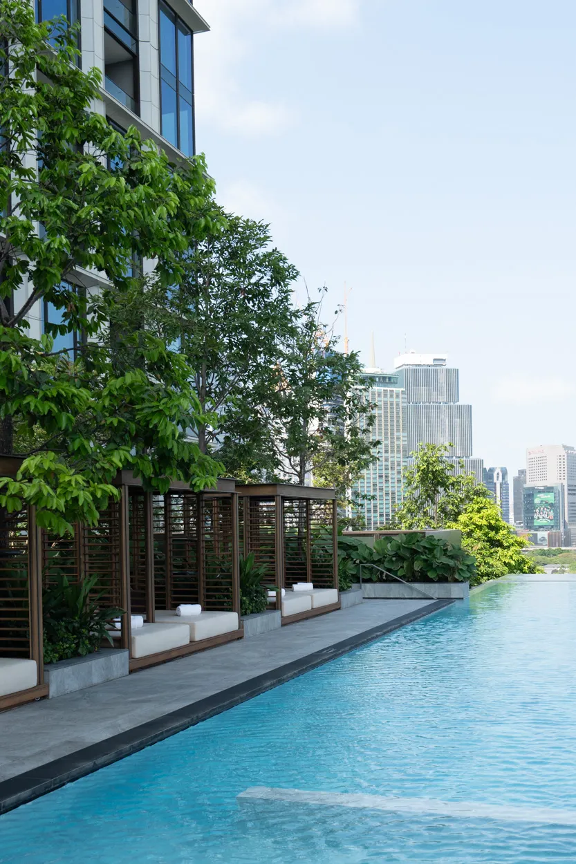 The Ritz Carlton Bangkok outdoor pool