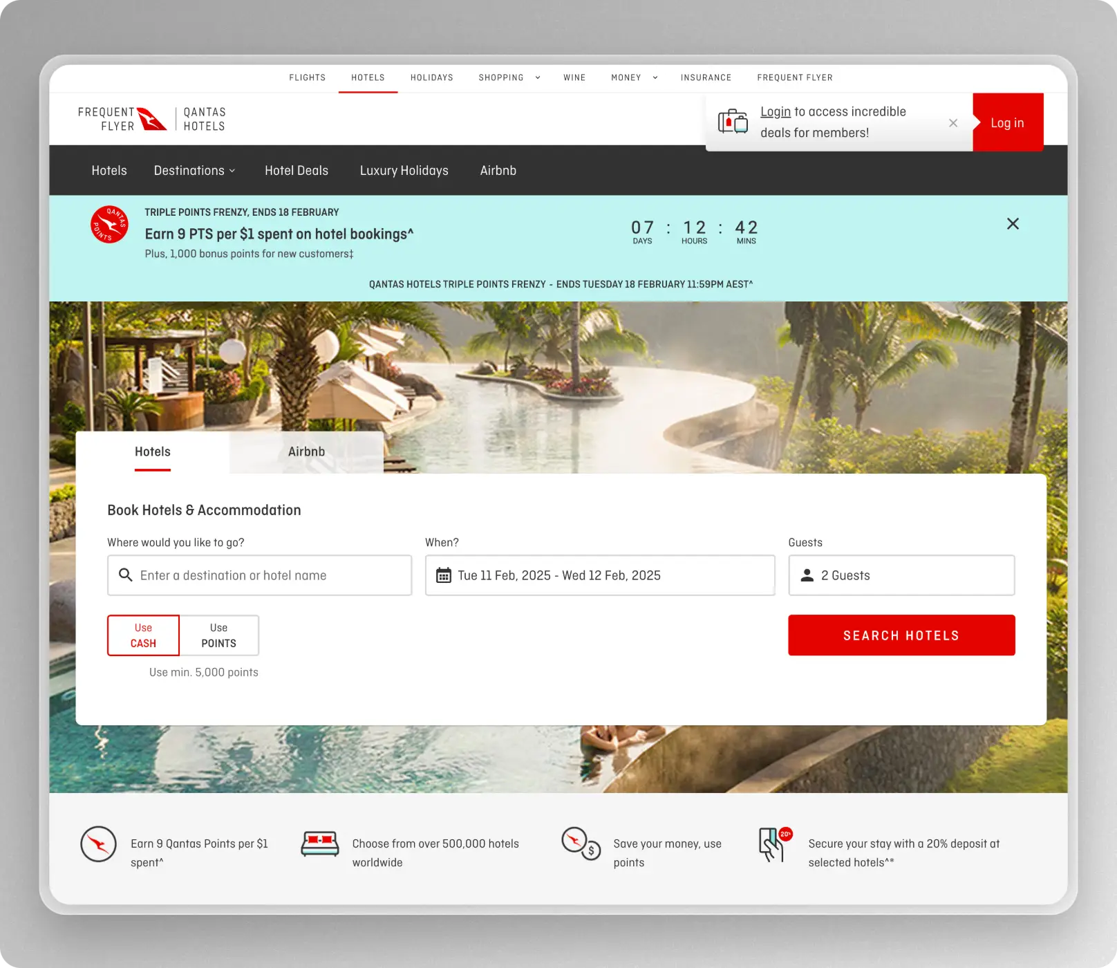 How to book Qantas Hotels
