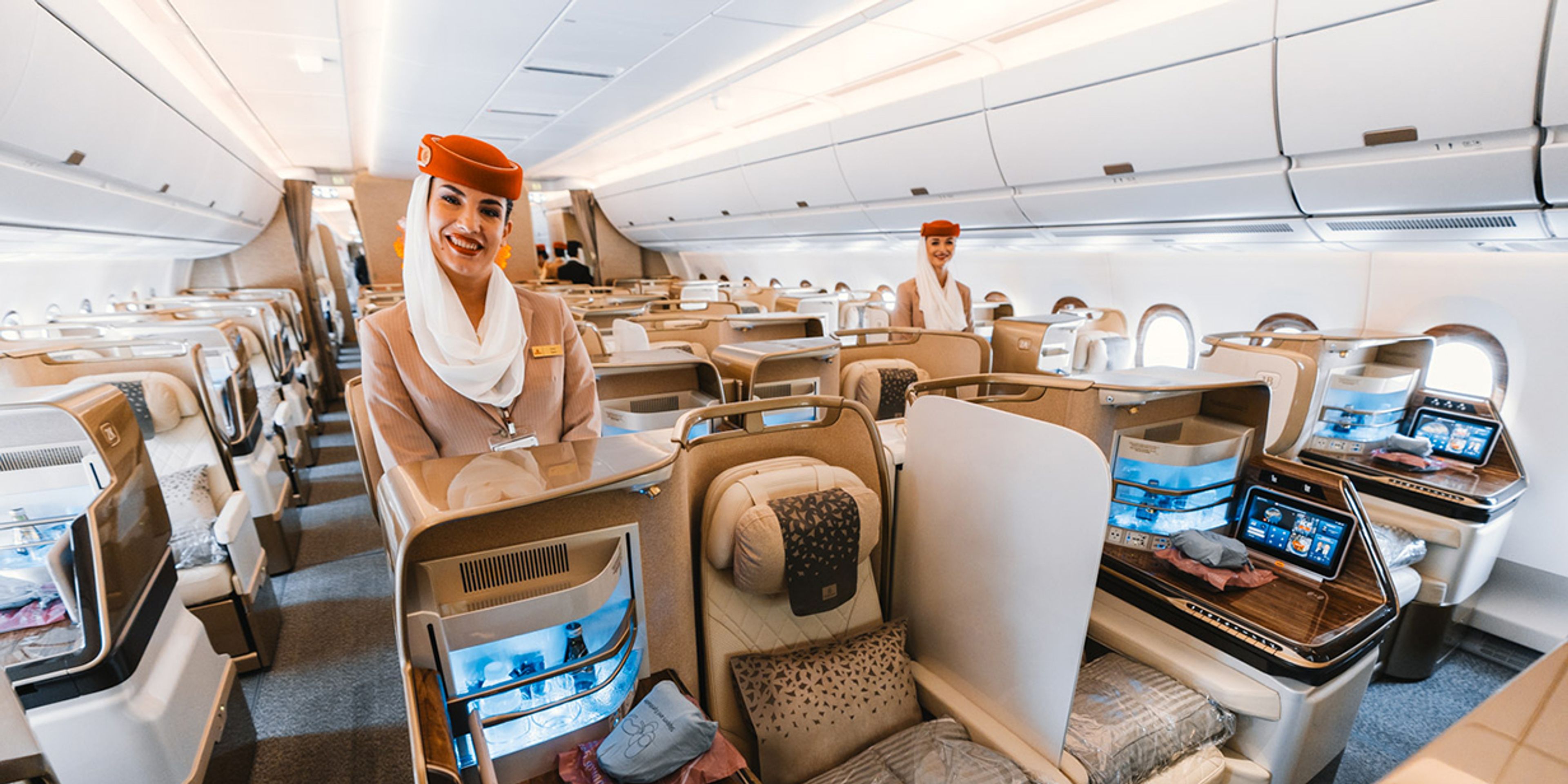 Emirates A350 Inaugural Flight Review Business Class