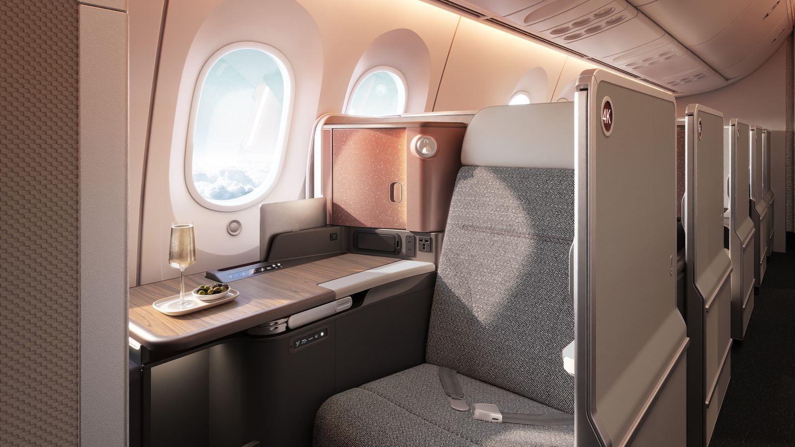Qantas' new Boeing 787-9 business class