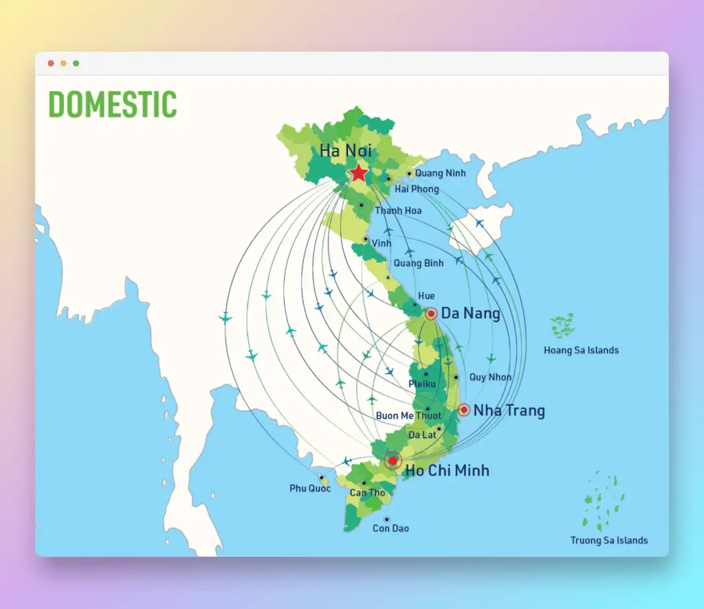 Bamboo Airways Domestic Route