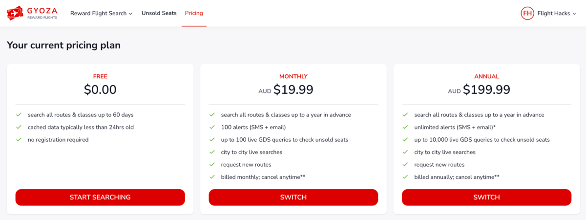 Gyoza membership pricing