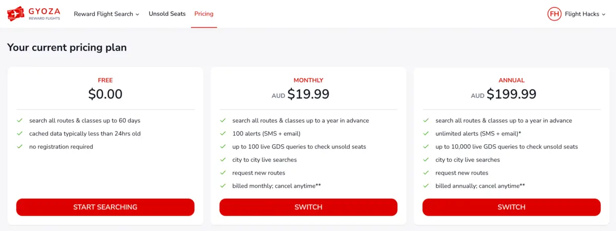 Gyoza membership pricing