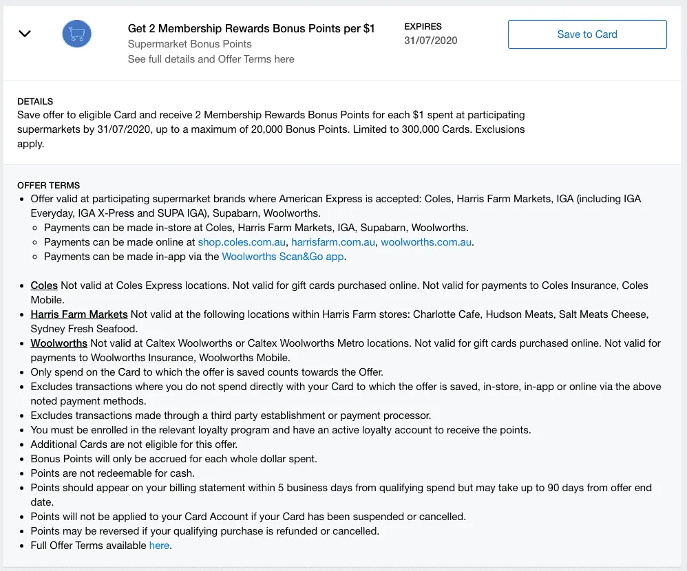 Amex Account Credit details