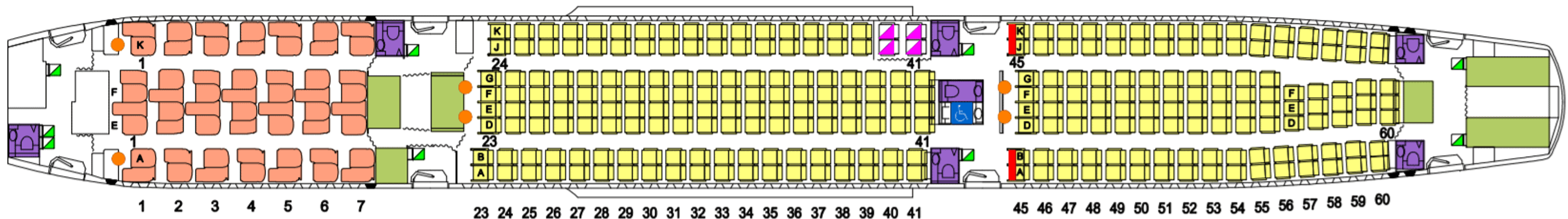 Your Guide To The Qantas Fleet  A330-300 (297 seats):