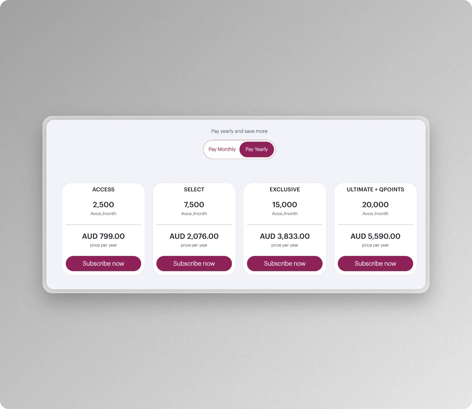 Qatar Airways Privilege Club pro
