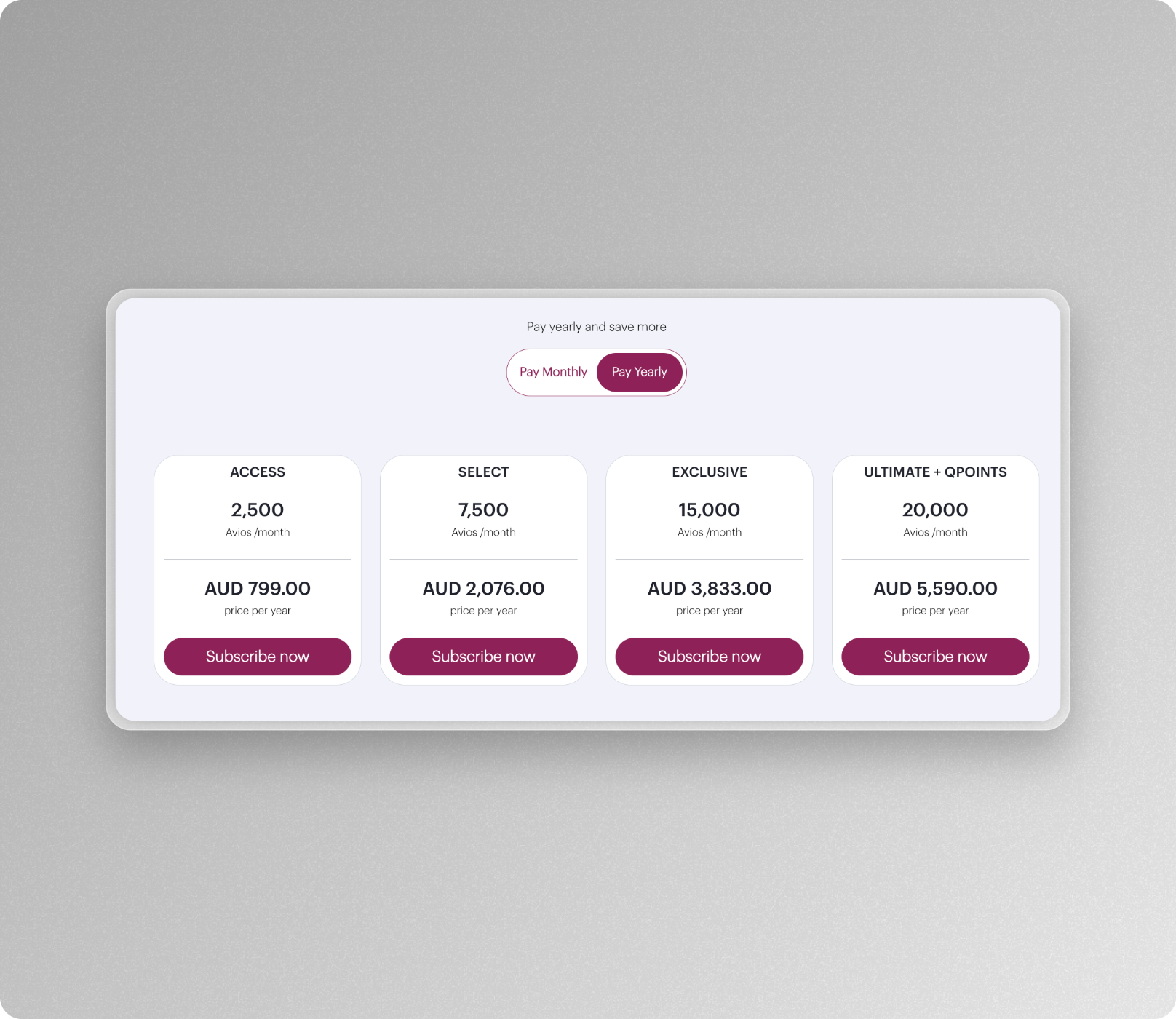 Qatar Airways Privilege Club pro
