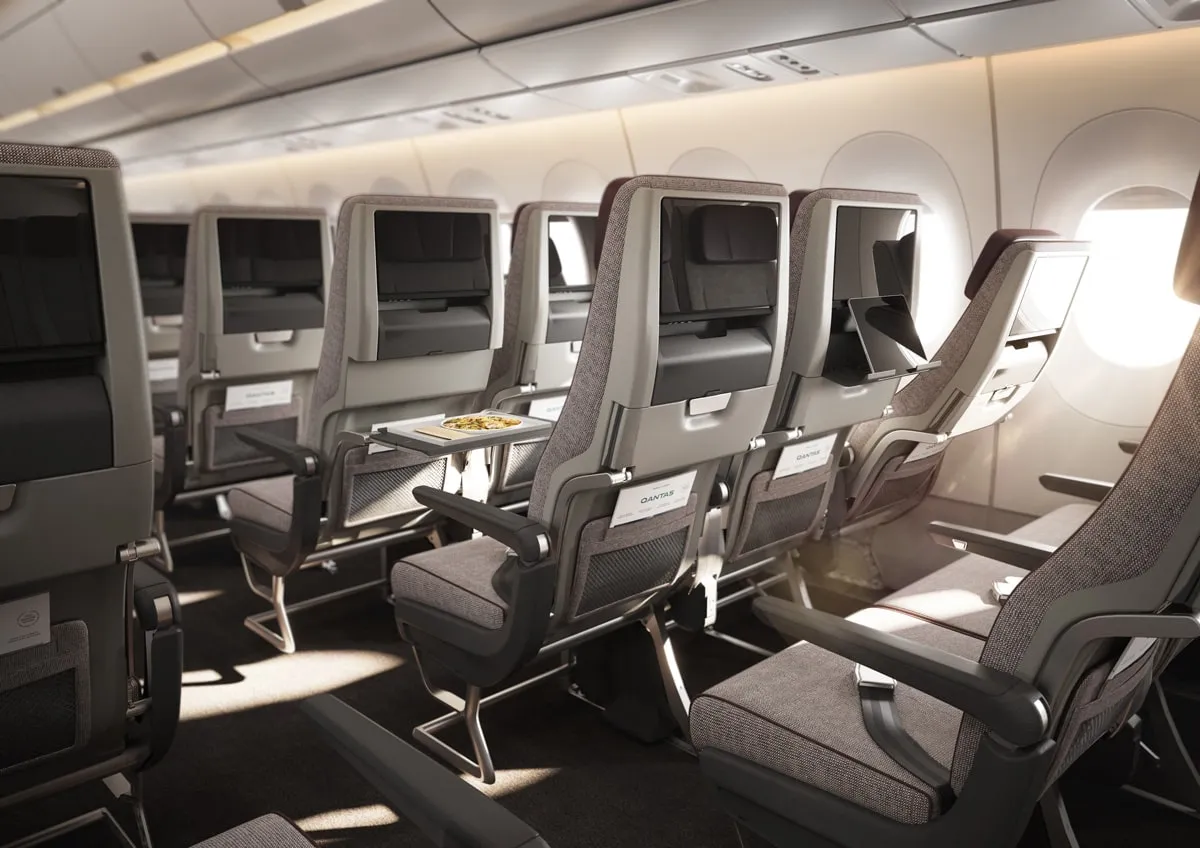 Qantas a350 Economy