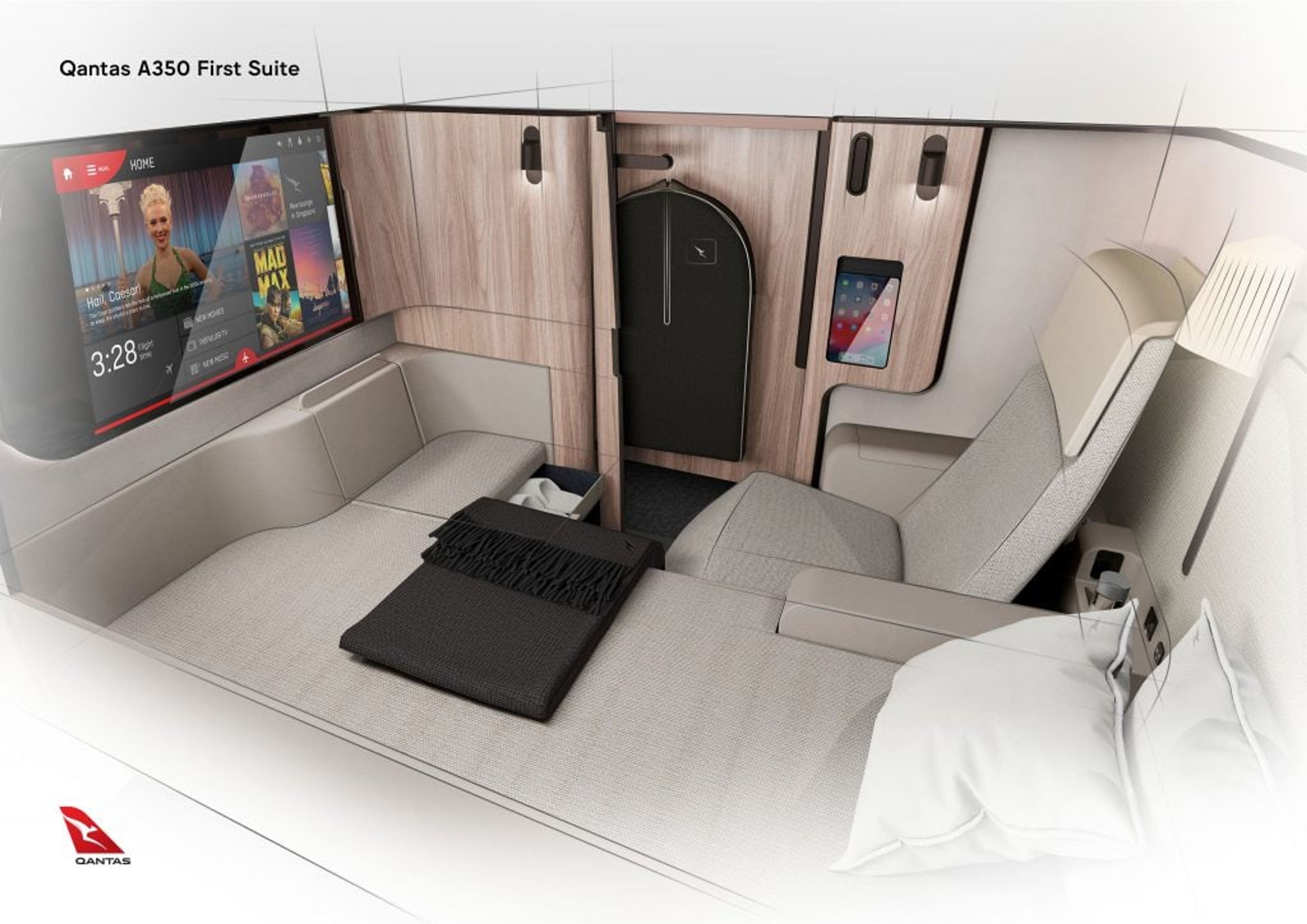 Qantas A350 First Class Suite 2