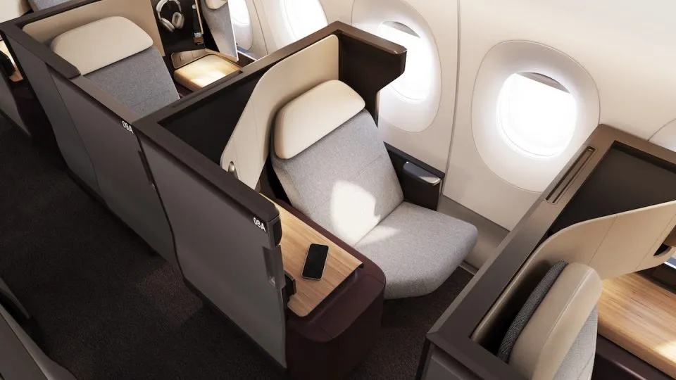 Qantas a350 Business Class