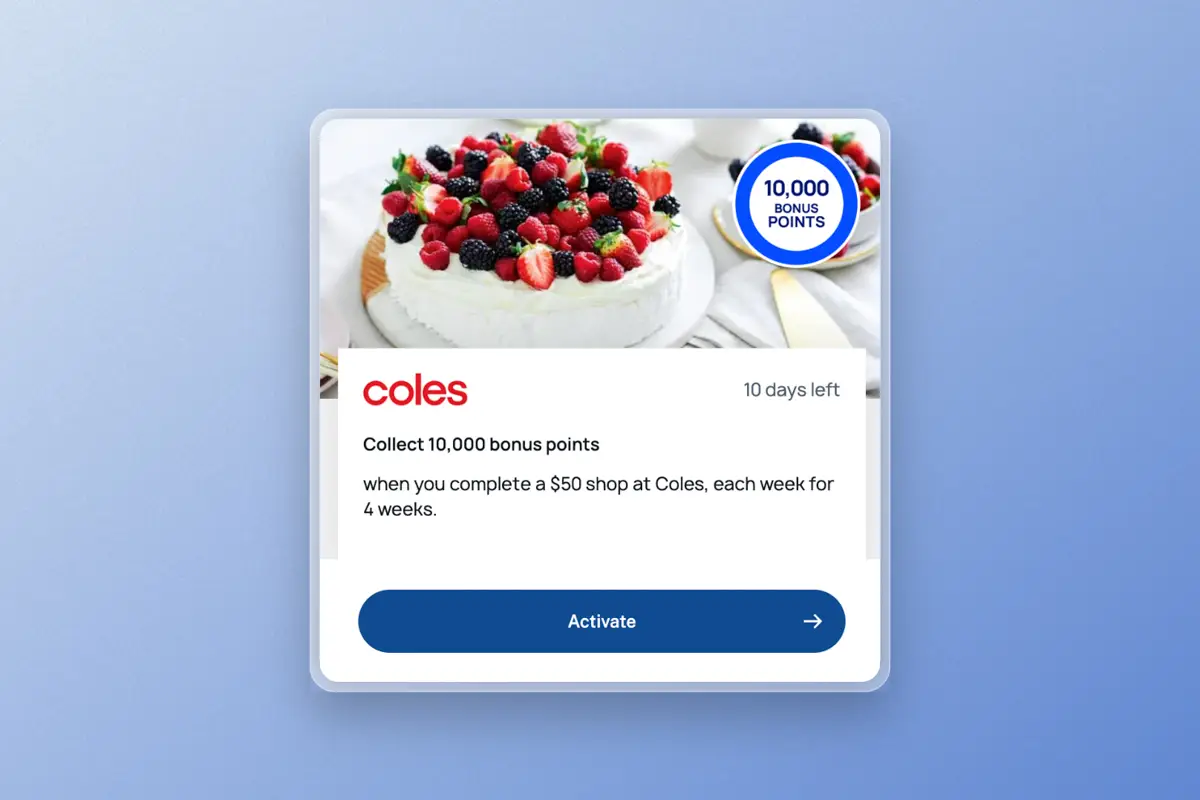 Flybuys 4-week Offer 10,000 Points At Coles