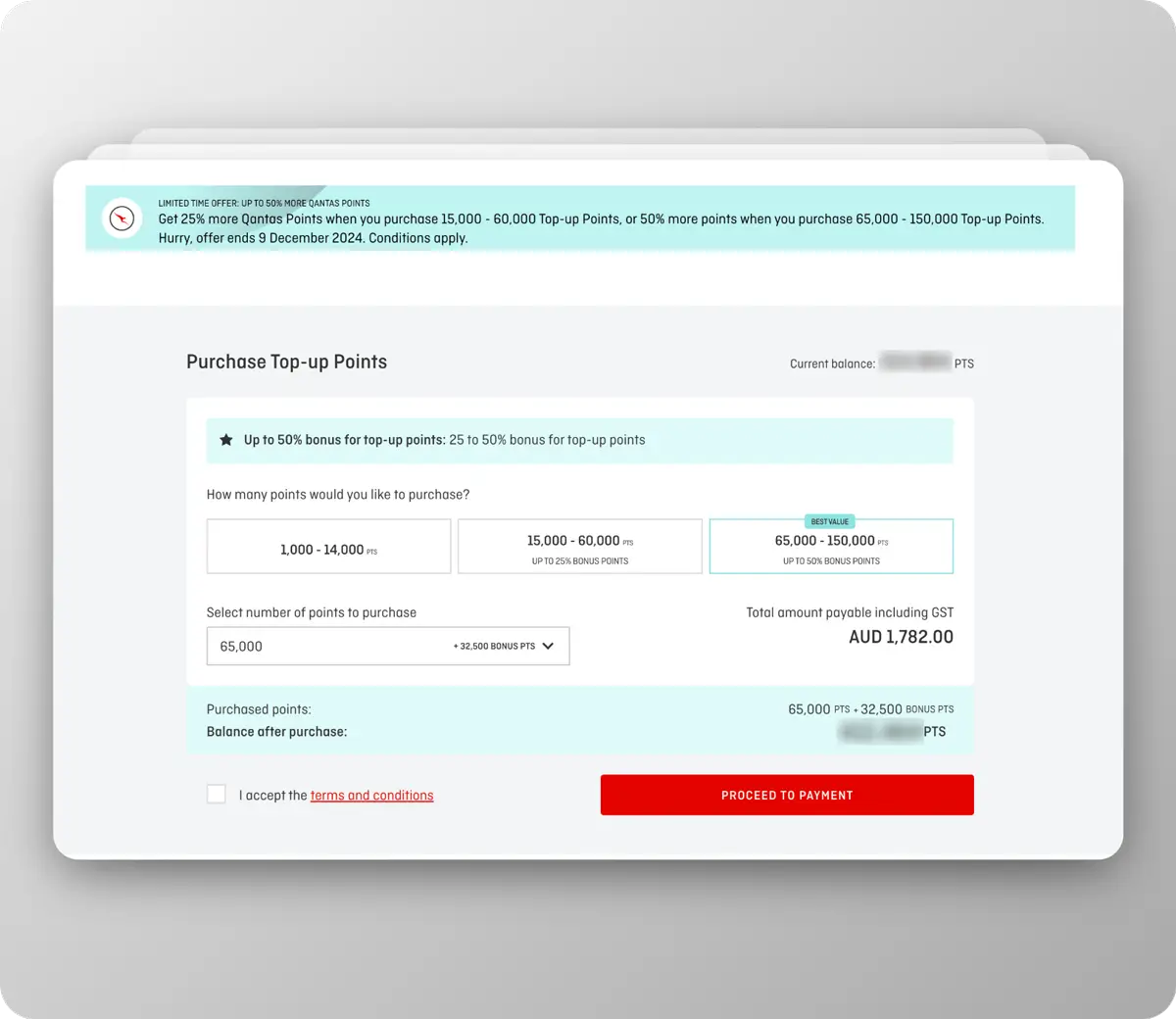 how to buy Qantas Points