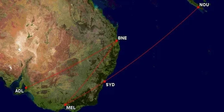 Ultimate Guide: ExpertFlyer Adelaide-Brisbane-Melbourne-Sydney-Noumea