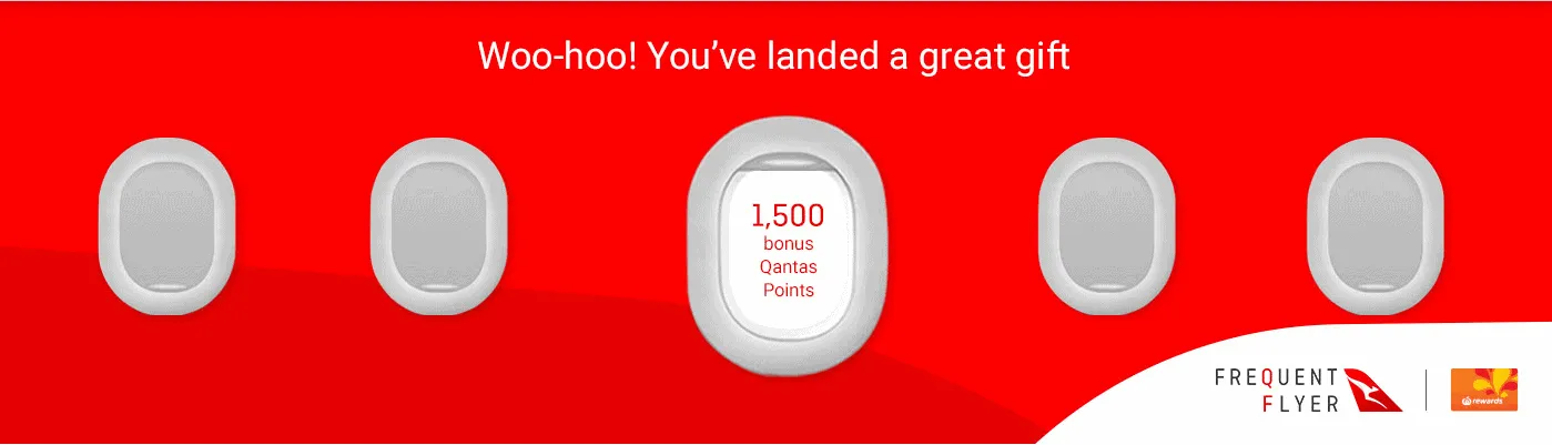 Link Woolworths Rewards to Qantas for a bonus gift 1500 Bonus