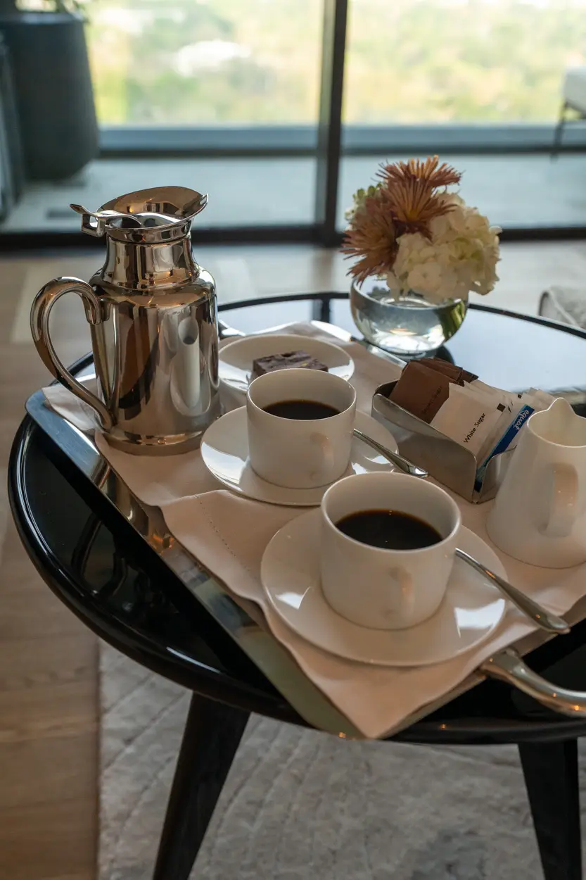 The Ritz Carlton Bangkok Club coffee service