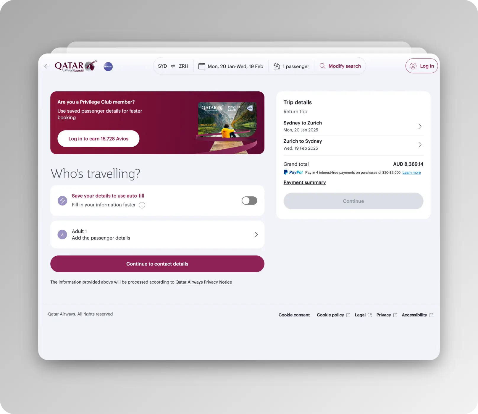 Qatar Airways business class black Friday deal