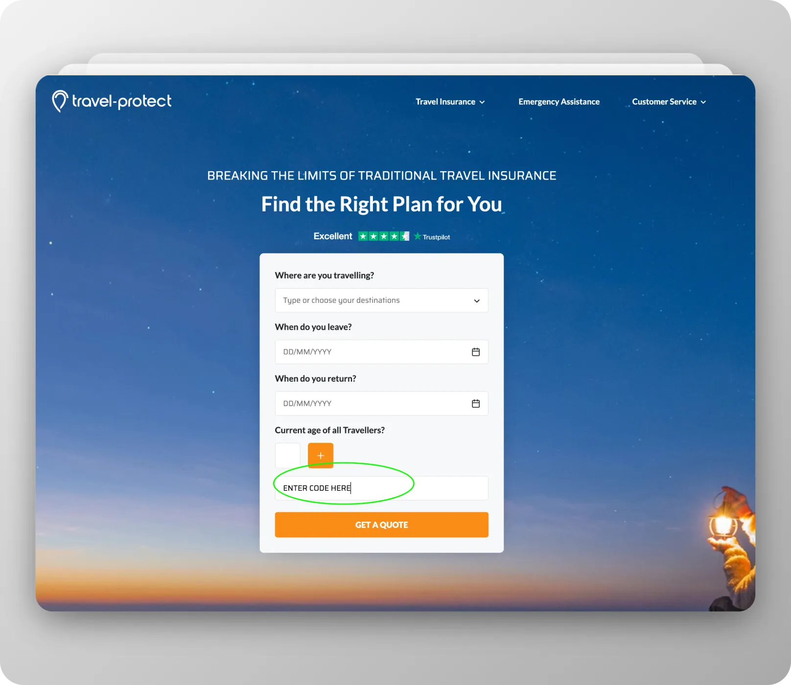 Travel Protect promo code