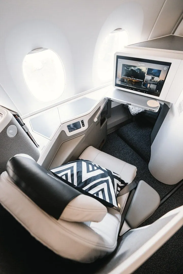 Fiji Airways' comfortable A350 business class
