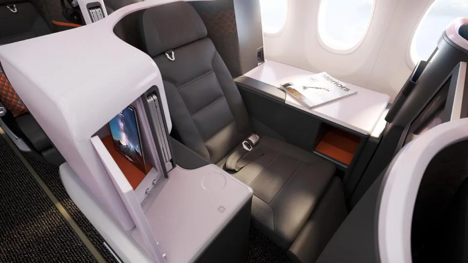 Singapore Airlines Unveils New Boeing 737-8 Cabin